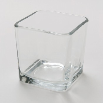 キュービック L　花器　GL001400　ガラス