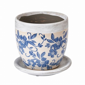 シノワ Pot＆Saucer　花器　ベース　陶器　CT0CTQ73