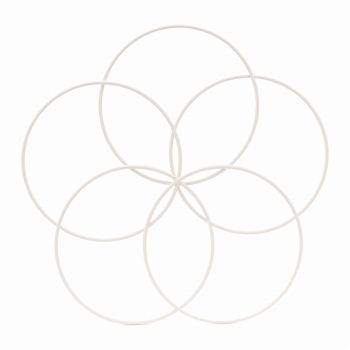 梅かざり・大　ホワイト　花器　ベース　ワイヤーベース　ND040429