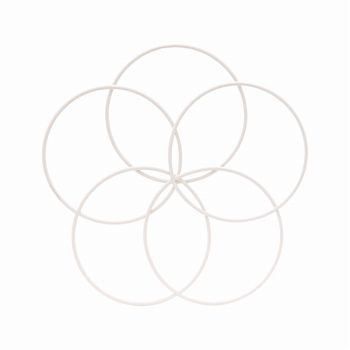 梅かざり・小　ホワイト　花器　ベース　ワイヤーベース　ND040430
