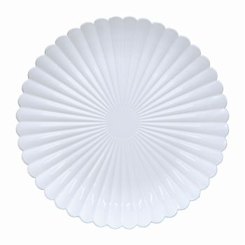 リンカ　ホワイト　花器　ベース　プレート　プラスチック　ND045572