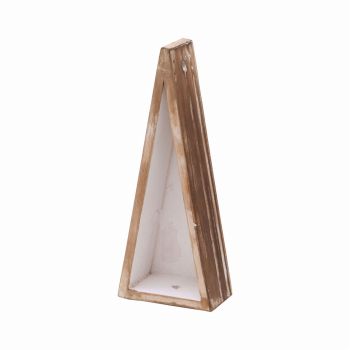 バトン三角・小　ナチュラル　花器　ベース　ナチュラル素材　木製　ナチュラルベース　ND045684