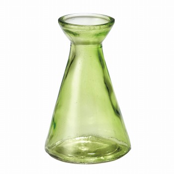 ミニフラワーベース　グリーン　花瓶　花器　6コ入(440円/1コあたり)　リサイクルガラス　サステナブル　CD00GL16-0GR