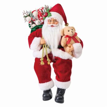 シッティングサンタ　レッド　デコレーション素材　オーナメント　クリスマス　ディスプレイ　インテリア　人形　サンタクロース　XZ000011