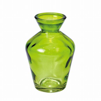 ガラスミニベース　グリーン　花器　6コ入　ガラス　花瓶　CLHT7486
