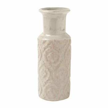セラミックベース　ホワイト　花瓶　花器　ベース　陶器　KK541243-0WH