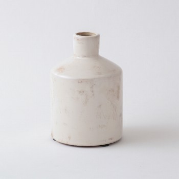 セラミックベース　ホワイト　花瓶　ベース　陶器　KK541894-0WH