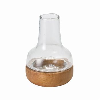シナリー　ウッド＆ガラスベース　チムニーS　花瓶　花器　ベース　KM922806