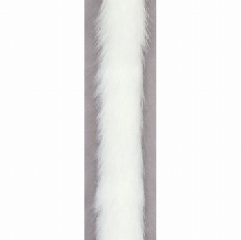 木馬リボン　フェイクファーテープ　25mm　ホワイト　包装資材　RO210025-002　1巻(2m)
