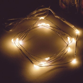 室内用LED20球 ジュエリーライト（電池式）　電球色　電飾　LEDライト　XQ000952-018　1セット　クリスマス