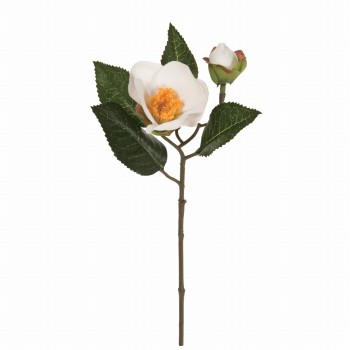 【今季完売】MAGIQ　早春椿　ホワイト　アーティフィシャルフラワー　造花　お正月　椿　FJ005168-001