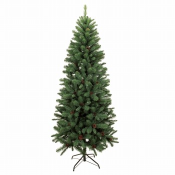 MAGIQ　スリムコーンツリー 6.5F　クリスマスツリー　アーティフィシャルフラワー　造花　インテリアグリーン　XV020365【大型便】