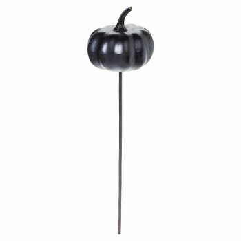 パンプキン ピック　ブラック　デコレーションパーツ　ハロウィン　かぼちゃ　HW000250-020　(2本入)