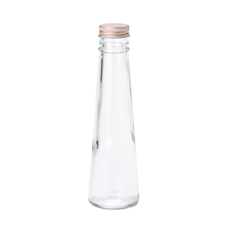 細口ガラス瓶　ミドル円錐型　ネジ栓付き　ハーバリウム資材　6本セット(352円/1コあたり)　GG050706