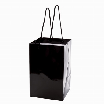 エクセレントL　黒　包装資材　10枚入　紙袋　フラワーアレンジメント用　手提げ袋　店舗用資材　GF000665-020
