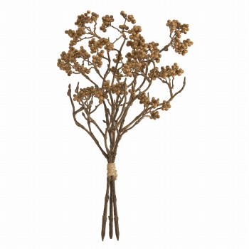 【完売品】MAGIQ　ドライドルベリー　ブラウン　ドライフラワー風の造花　アーティフィシャルフラワー　FM001661-008　実付き枝もの