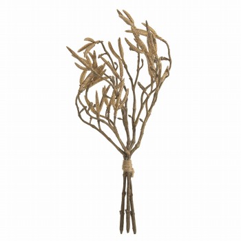 MAGIQ　ドライドルバーチスパイク　ベージュ　ドライフラワー風の造花　アーティフィシャルフラワー　枝もの　FM001662-013　実付き枝もの