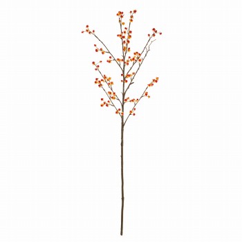MAGIQ　つるうめもどき　レッドオレンジ　アーティフィシャルフラワー　造花　FM003509-009　実付き枝もの