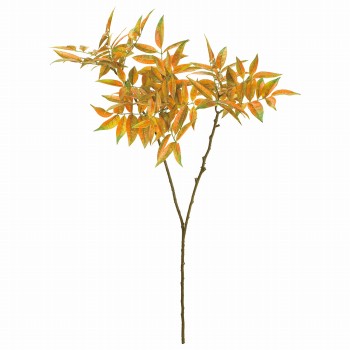 MAGIQ　ナンディナブランチ　イエローグリーン　アーティフィシャルフラワー　造花　枝もの　FG008543　紅葉　オータムリーフ