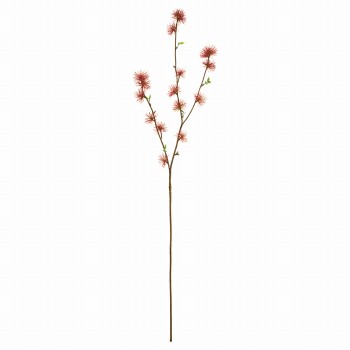 MAGIQ　陽春てまり枝　レッド　アーティフィシャルフラワー　造花　花葉付き枝もの　FJ002685-003