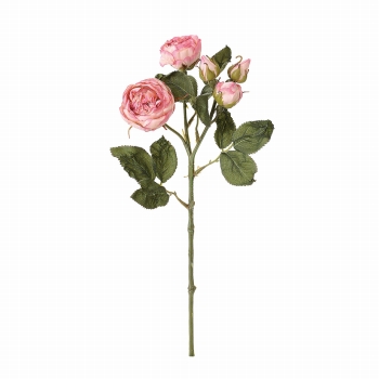 MAGIQ　ドライドパシュミナローズ　ピンク／モーブ　ドライフラワー風の造花　アーティフィシャルフラワー　FM001907-002　ローズ　バラ
