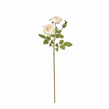 MAGIQ　サスティナフリルローズ　アイボリー　アーティフィシャルフラワー　造花　サステナブル　FM005235　ローズ　バラ