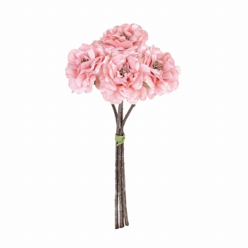 MAGIQ　キャロルミニローズバンドル　ピンク　アーティフィシャルフラワー　造花　FX007802-002　ローズ　バラ
