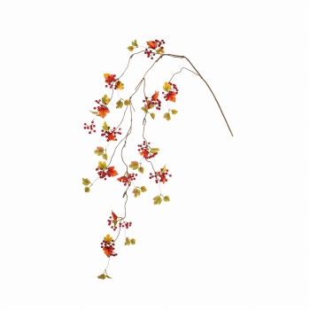 MAGIQ　オータムベリーツイッグ　レッド　アーティフィシャルフラワー　造花　実もの　FM000608-003