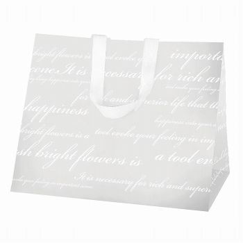 シャルマンバッグL　ホワイト　包装資材　20枚入　アレンジバッグ　無料配布可レジ袋　GF009015-001