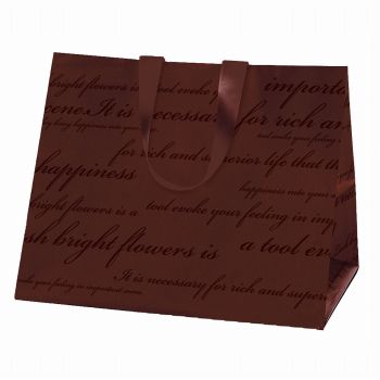 シャルマンバッグL　ブラウン　包装資材　20枚入　アレンジバッグ　無料配布可レジ袋　GF009015-008