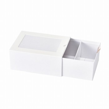 フォトボックス　仕切り付　ホワイト　花器　ベース　GF000098-001　ギフトボックス