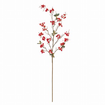 【今季完売】MAGIQ　金祥赤実枝　レッドゴールド　アーティフィシャルフラワー　造花　実もの　FJ009720