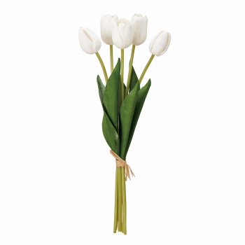 MAGIQ　ミレチューリップバンドル　ホワイト　アーティフィシャルフラワー　造花　チューリップ　FM008051-001