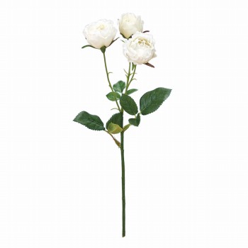 MAGIQ　プリマディローズ　ホワイト　アーティフィシャルフラワー　造花　ローズ　バラ　エシカル　サステナブル　FM300292-001
