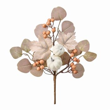 クラシカパンプキンブランチ　アーティフィシャルフラワー　造花　ハロウィン　紅葉　オータムリーフ　HW002099