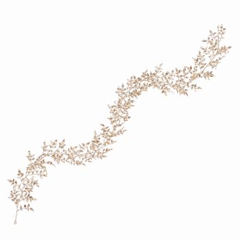 【今季完売】MAGIQ　ルナスマイラックスガーランド　シャンパン　アーティフィシャルフラワー　造花　FX001557