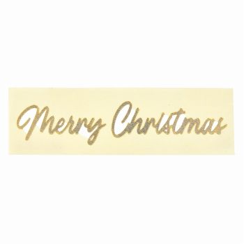 青山リボン　シールメリークリスマス　シャンパンゴールド　メッセージシール　4シート入　包装資材　RR000170
