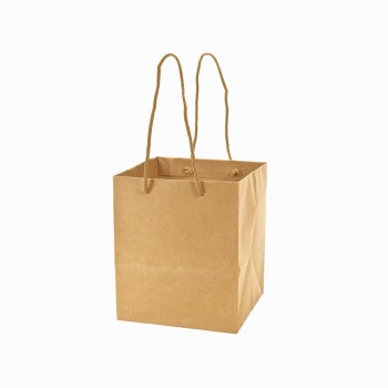 アレンジバッグSS　未晒　5枚入　紙袋　フラワーアレンジメント用　手提げ袋　店舗用資材　SH000090-022