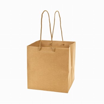 アレンジバッグS　未晒　5枚入　紙袋　フラワーアレンジメント用　手提げ袋　店舗用資材　SH000100-022