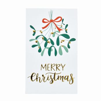 箔艶クリスマスカード　ミスルトゥ　ラッピング　6枚入　カード　XO000120-023