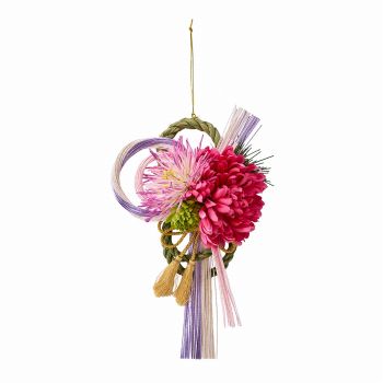 花しめ飾り　小春（こはる）　しめ縄　お正月飾り　アーティフィシャルフラワー　造花　ギフトアレンジ　ZA006031