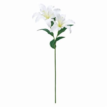 MAGIQ　イノセントリリー　ホワイト　アーティフィシャルフラワー　造花　ゆり　カサブランカ　リリー　FM302210