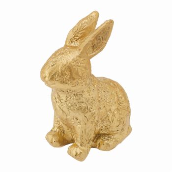 アンティークラビット　ゴールド　ウサギの置物　オブジェ　デコレーション素材　ZE000600-018