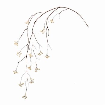 MAGIQ　ナンキンハゼの実　ホワイト　アーティフィシャルフラワー　造花　実もの　ベリー　FM000219