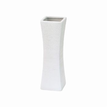 グランSS　ホワイト　花瓶　花器　ベース　陶器　CA000198-001