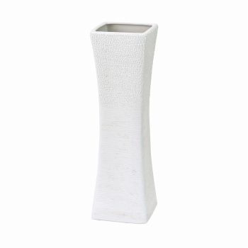 グランS　ホワイト　花瓶　花器　ベース　陶器　CA000184-001