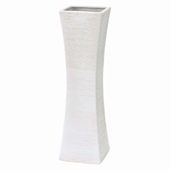 グランL　ホワイト　花瓶　花器　ベース　陶器　CA000185-001