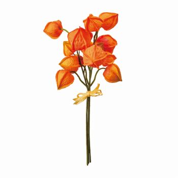 MAGIQ　ほおずきピック　オレンジ　アーティフィシャルフラワー　造花　ほおずき　FM008901
