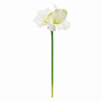 MAGIQ　リタアマリリス　ホワイトグリーン　アーティフィシャルフラワー　造花　アマリリス　FM002423-001