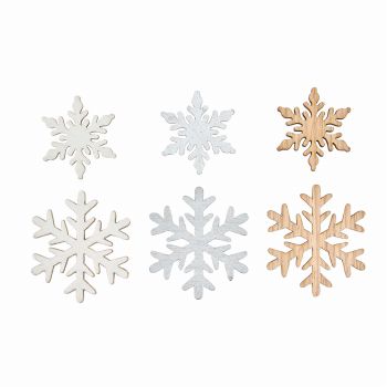 【今季完売】クラシカスノーパーツ　12コ入　雪の結晶　デコレーションパーツ　デコレーション素材　XO000138